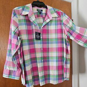 Chaps No-Iron Fitted Button Down Shirt